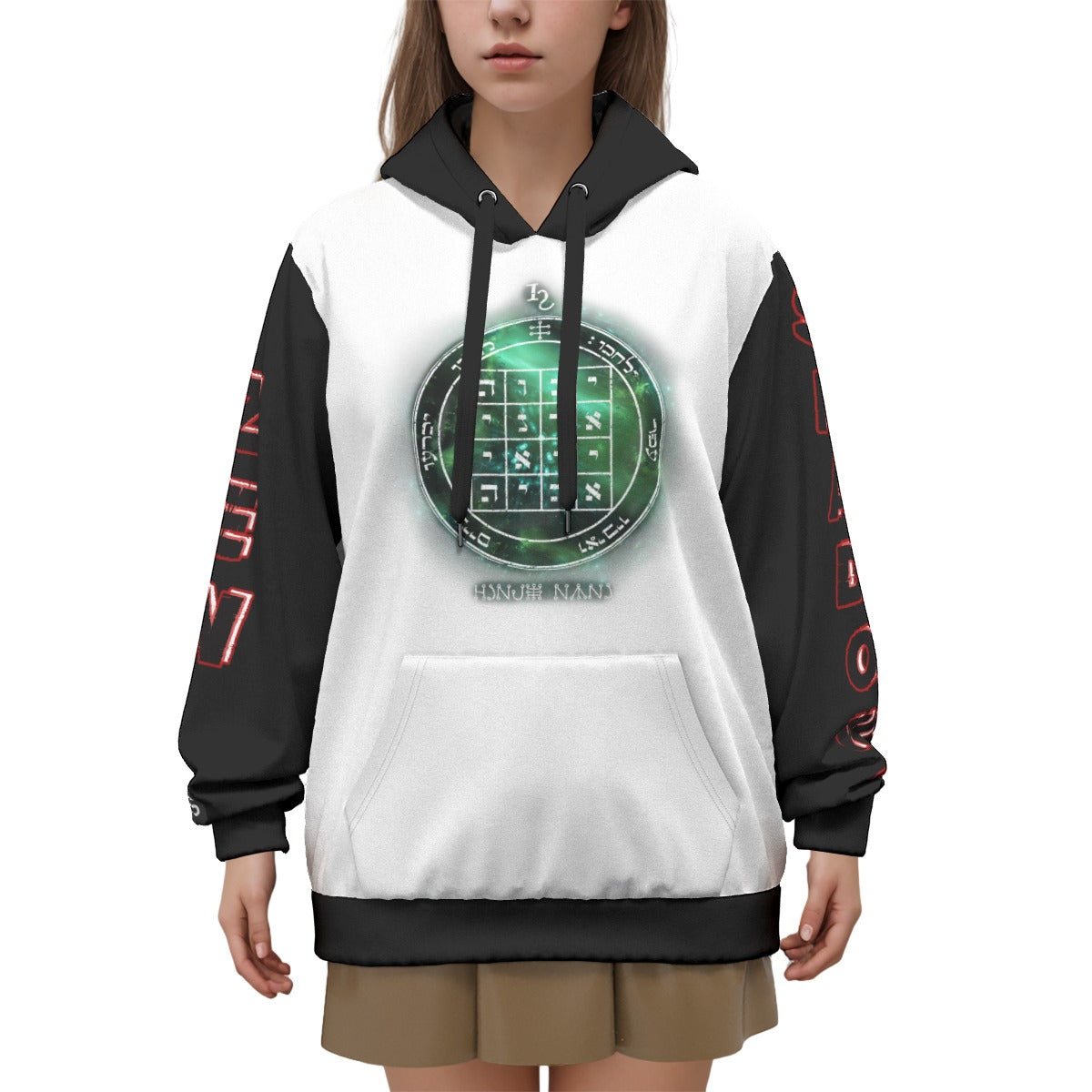 1st Pentacle of Saturn Unisex All-Over Pullover Hoodie - Causes Others to do As You Request