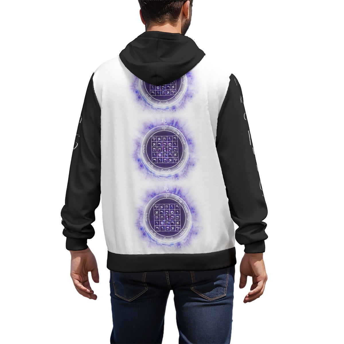 2nd Pentacle of Saturn All-Over Print Unisex Pullover Hoodie -  Power of Persuasion