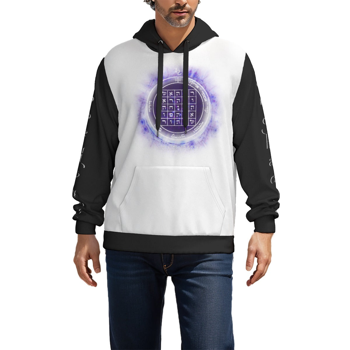 2nd Pentacle of Saturn All-Over Print Unisex Pullover Hoodie -  Power of Persuasion