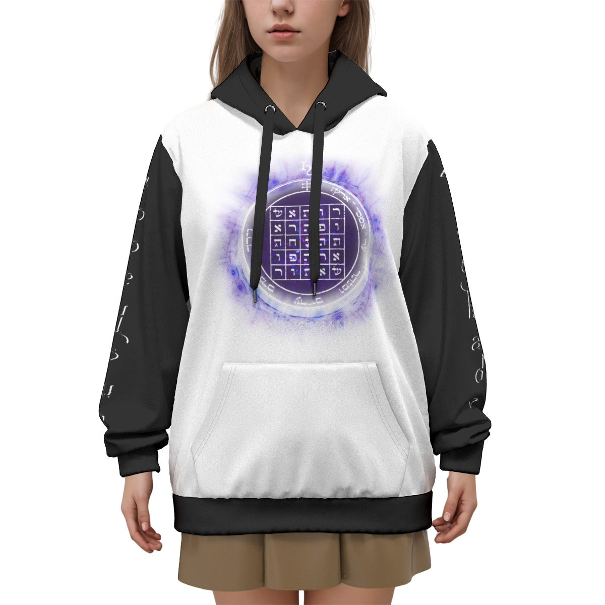 2nd Pentacle of Saturn All-Over Print Unisex Pullover Hoodie -  Power of Persuasion