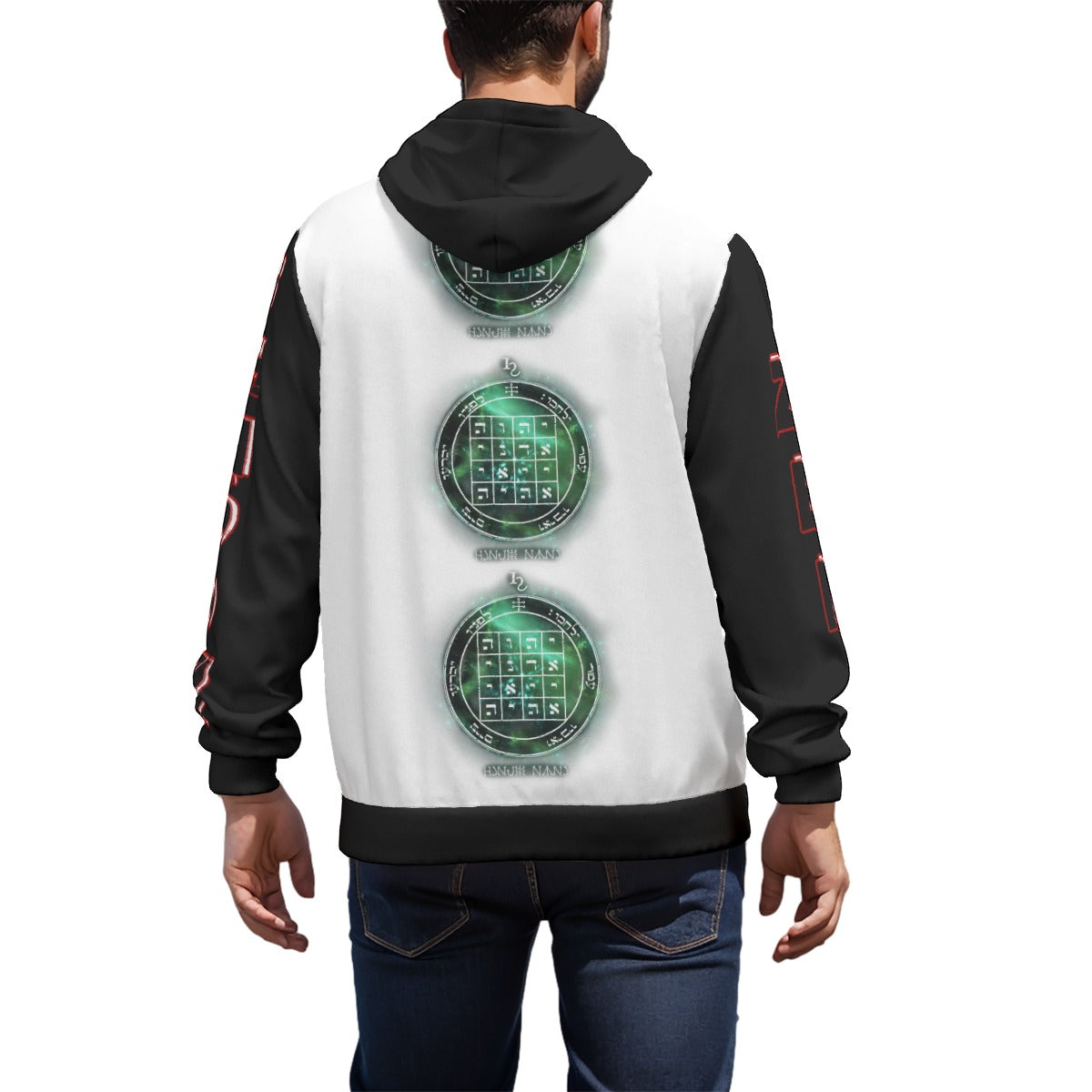 1st Pentacle of Saturn Unisex All-Over Pullover Hoodie - Causes Others to do As You Request