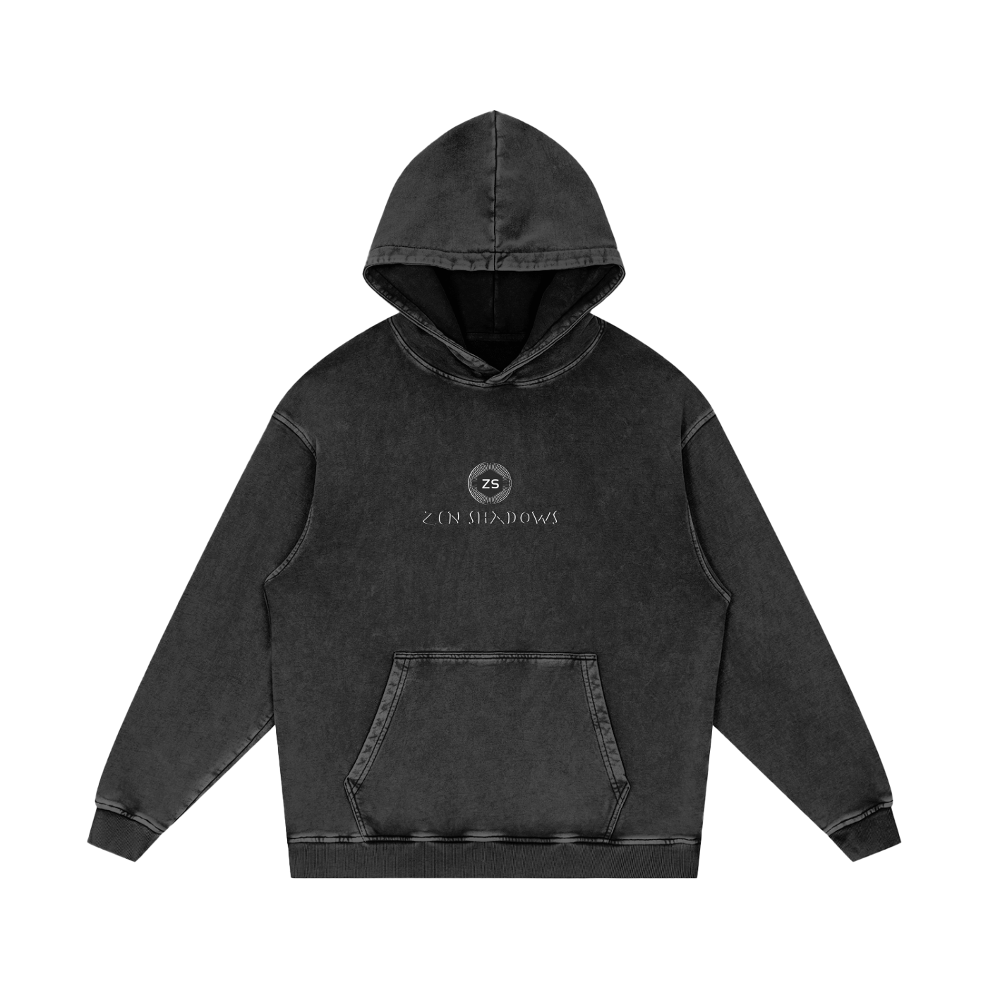 1st Pentacle of Jupiter Acid Wash Oversize Hoodie - Causes Others to do As You Request