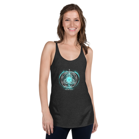 4th Pentacle of Saturn Women's Racerback Tank - Power of Influence & Bring Good news